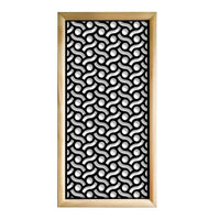 BODIES - Moduli Decorativi in Legno e PVC Misura: 73x148 cm, Colore: nero