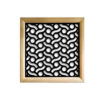 BODIES - Moduli Decorativi in Legno e PVC Colore: nero, Misura: 48x48 cm