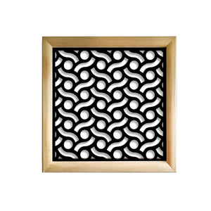 BODIES - Moduli Decorativi in Legno e PVC Colore: nero, Misura: 48x48 cm