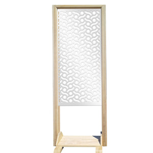 BODIES - Separè - Paravento modulabile - 70x190cm - in Legno e PVC Colore: bianco