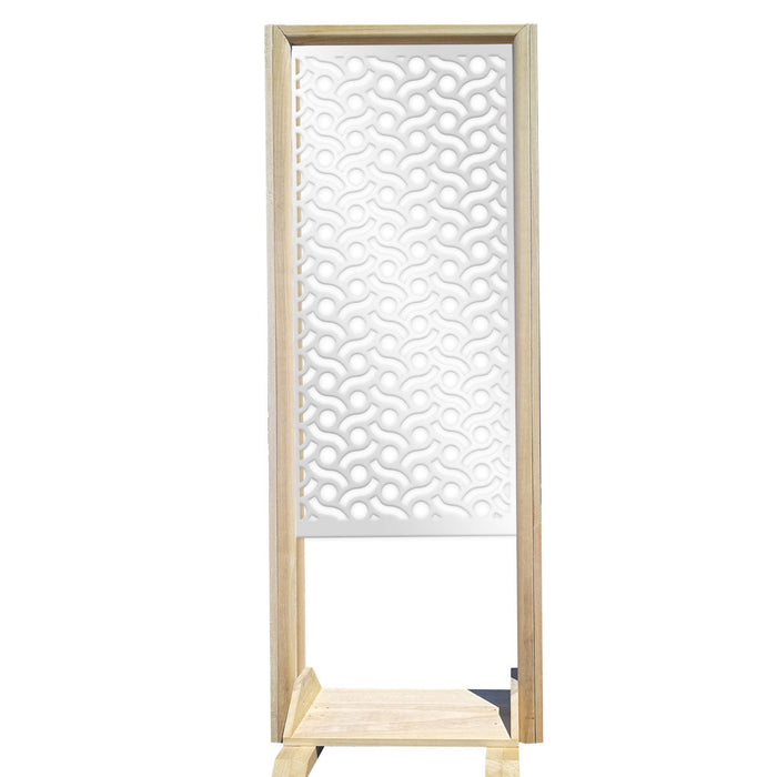 BODIES - Separè - Paravento modulabile - 70x190cm - in Legno e PVC Colore: bianco