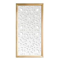 BOLERO - Moduli Decorativi in Legno e PVC Colore: bianco, Misura: 47x94 cm