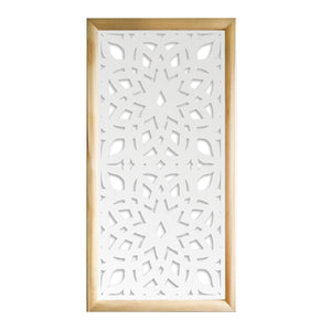 BOLERO - Moduli Decorativi in Legno e PVC Colore: bianco, Misura: 47x94 cm