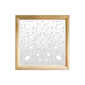 BOLERO - Moduli Decorativi in Legno e PVC Colore: bianco, Misura: 98x98 cm