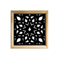 BOLERO - Moduli Decorativi in Legno e PVC Misura: 98x98 cm, Colore: nero