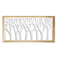 BOSCO - Moduli Decorativi in Legno e PVC Colore: bianco, Misura: 47x94 cm