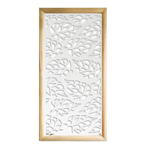 BUTTERLEAF - Moduli Decorativi in Legno e PVC Colore: bianco, Misura: 47x94 cm