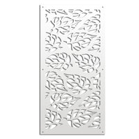 BUTTERLEAF - Pannello in PVC traforato - Parasole Misura: 47x94 cm, Colore: bianco