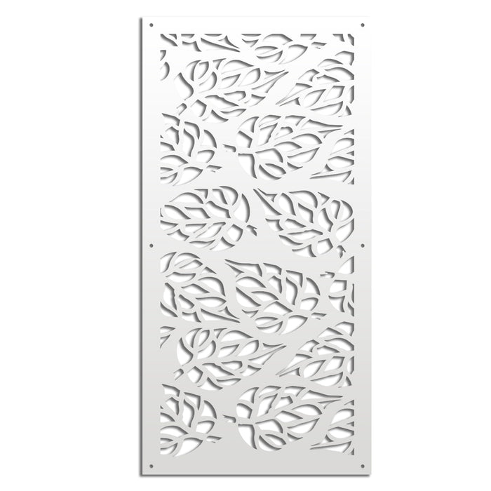 BUTTERLEAF - Pannello in PVC traforato - Parasole Misura: 47x94 cm, Colore: bianco