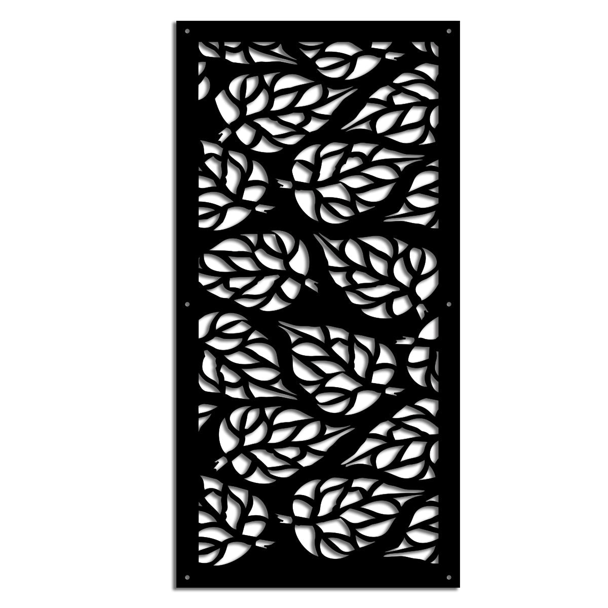 BUTTERLEAF - Pannello in PVC traforato - Parasole Misura: 47x94 cm, Colore: nero