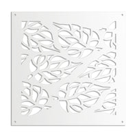 BUTTERLEAF - Pannello in PVC traforato - Parasole Colore: bianco, Misura: 98x98 cm