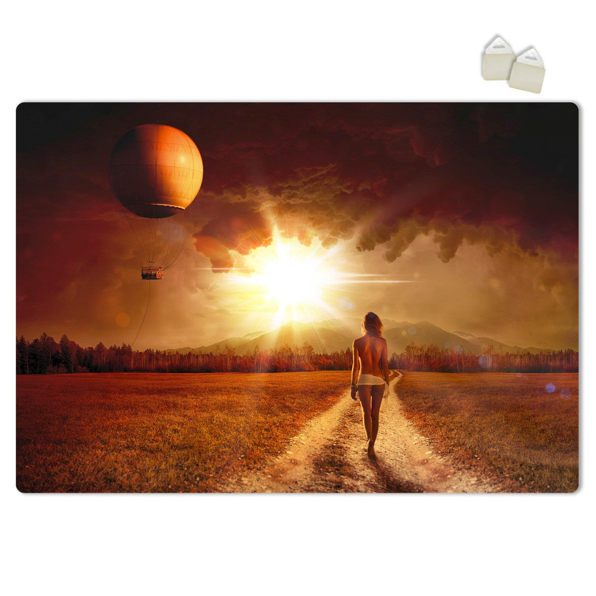 CAMMINANDO VERSO IL SOLE - POSTER in PVC da 3mm Misura: 70x100 cm