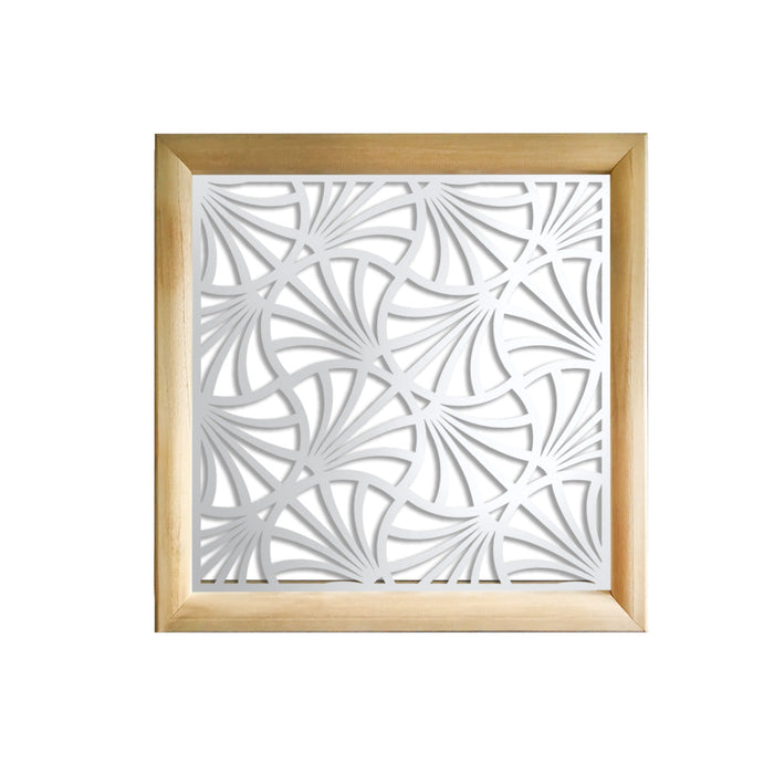 CAMPANE - Moduli Decorativi in Legno e PVC Colore: bianco, Misura: 98x98 cm