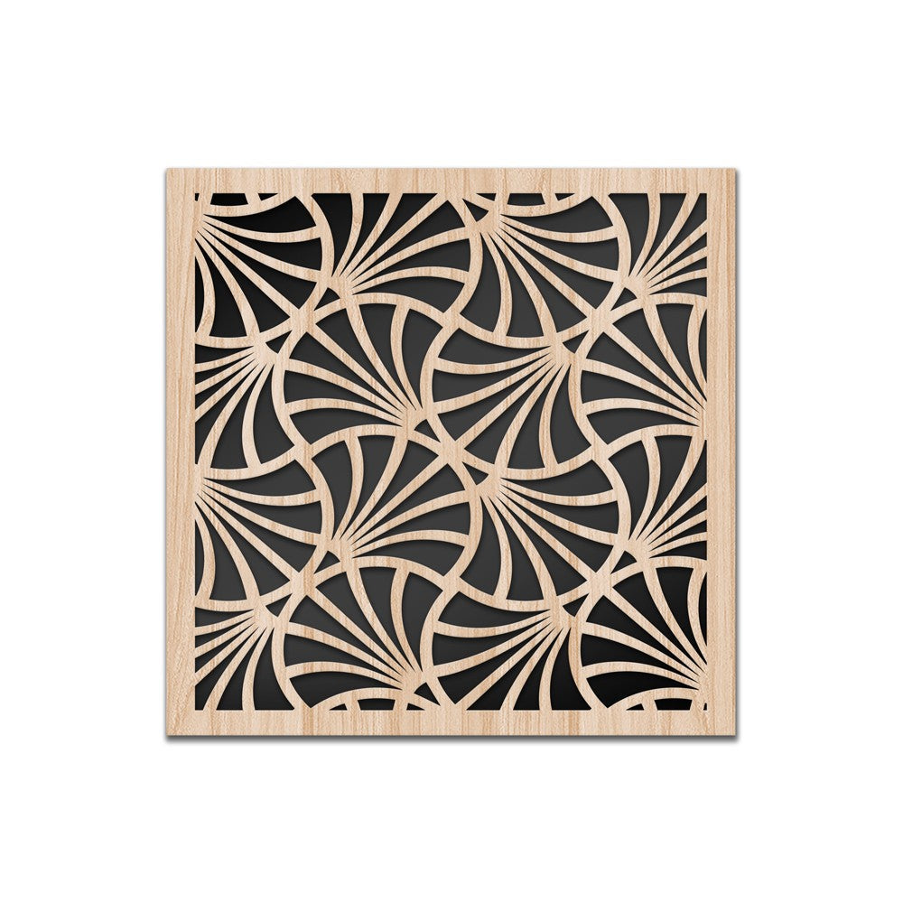 CAMPANE - Quadro arredo LASERCUT composito Legno e PVC Misura: 40x40 cm