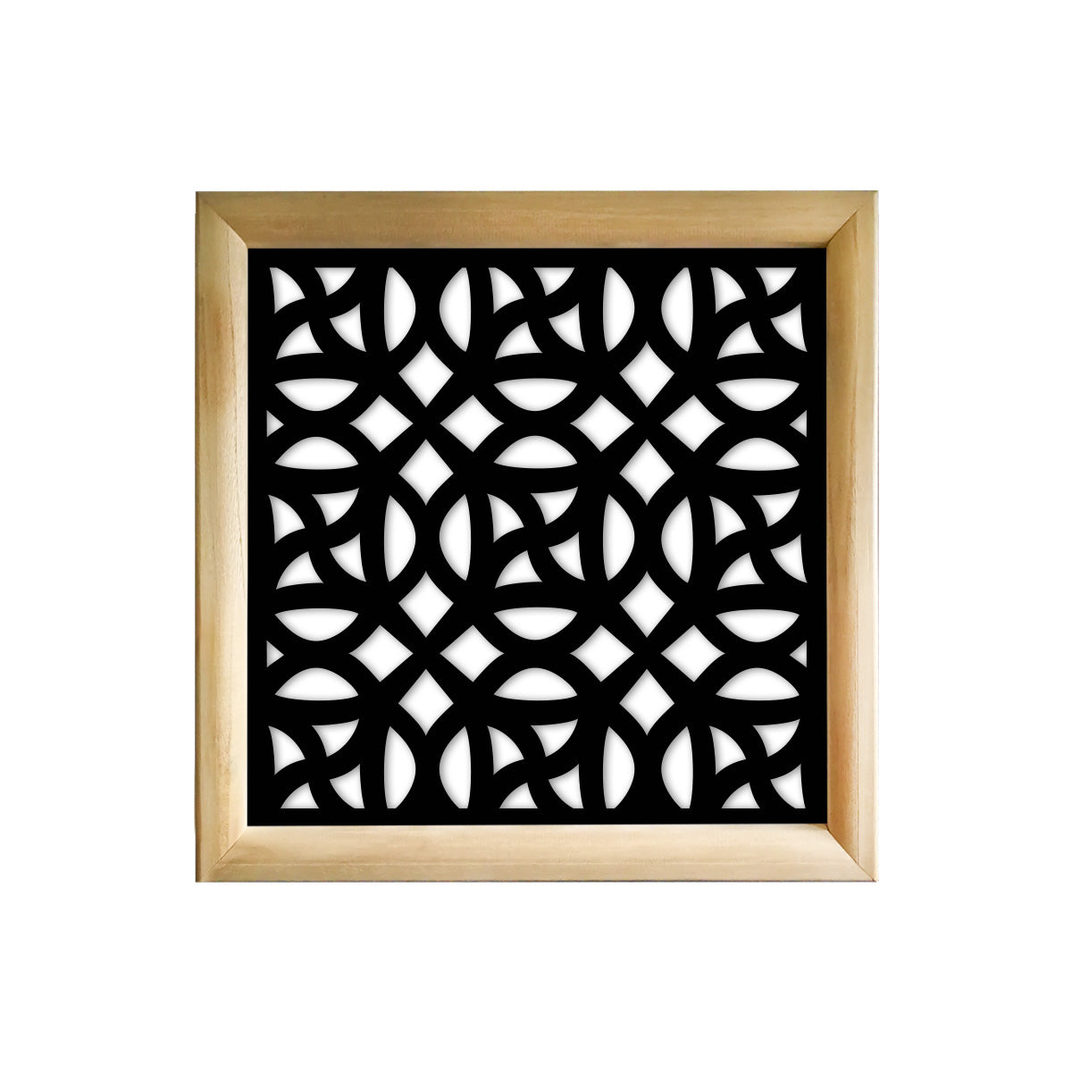 CANTERBURY - Moduli Decorativi in Legno e PVC Colore: nero, Misura: 48x48 cm