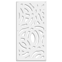 CERCHI LARGE - Pannello in PVC traforato da 10mm Misura: 73x148 cm, Colore: bianco