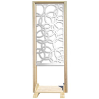 CERCHI SMALL - Separè  - Paravento modulabile - 70x190cm - in Legno e PVC Colore: bianco