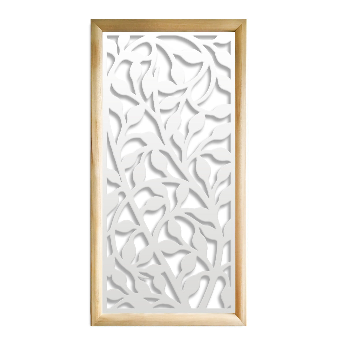 CESPUGLIO - Moduli Decorativi in Legno e PVC Colore: bianco, Misura: 47x94 cm