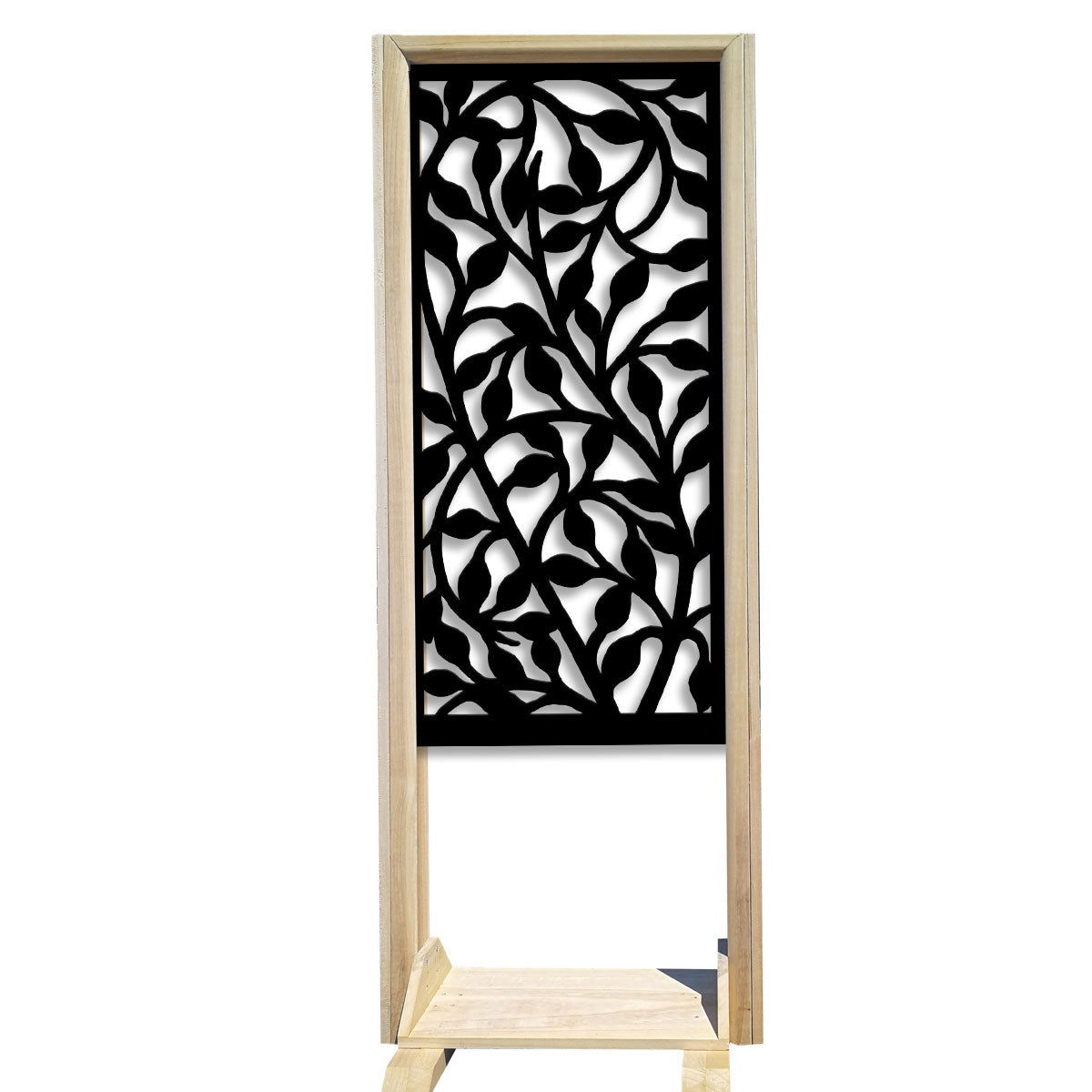 CESPUGLIO - Separè - Paravento modulabile - 70x190cm - in Legno e PVC Colore: nero