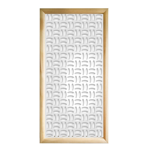 CHIPS - Moduli Decorativi in Legno e PVC Colore: bianco, Misura: 73x148 cm