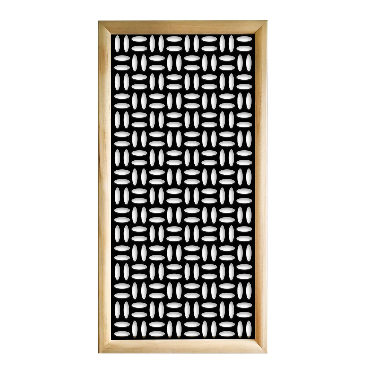 CHIPS - Moduli Decorativi in Legno e PVC Misura: 73x148 cm, Colore: nero