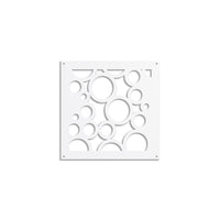 CIRCLE - Pannello in PVC traforato - Parasole Colore: bianco, Misura: 73x73 cm