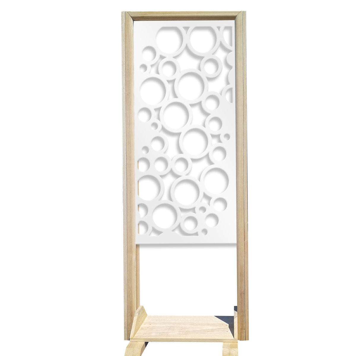 CIRCLE - Separè - Paravento modulabile - 70x190cm - in Legno e PVC Colore: bianco