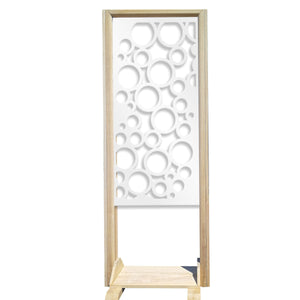 CIRCLE - Separè - Paravento modulabile - 70x190cm - in Legno e PVC Colore: bianco