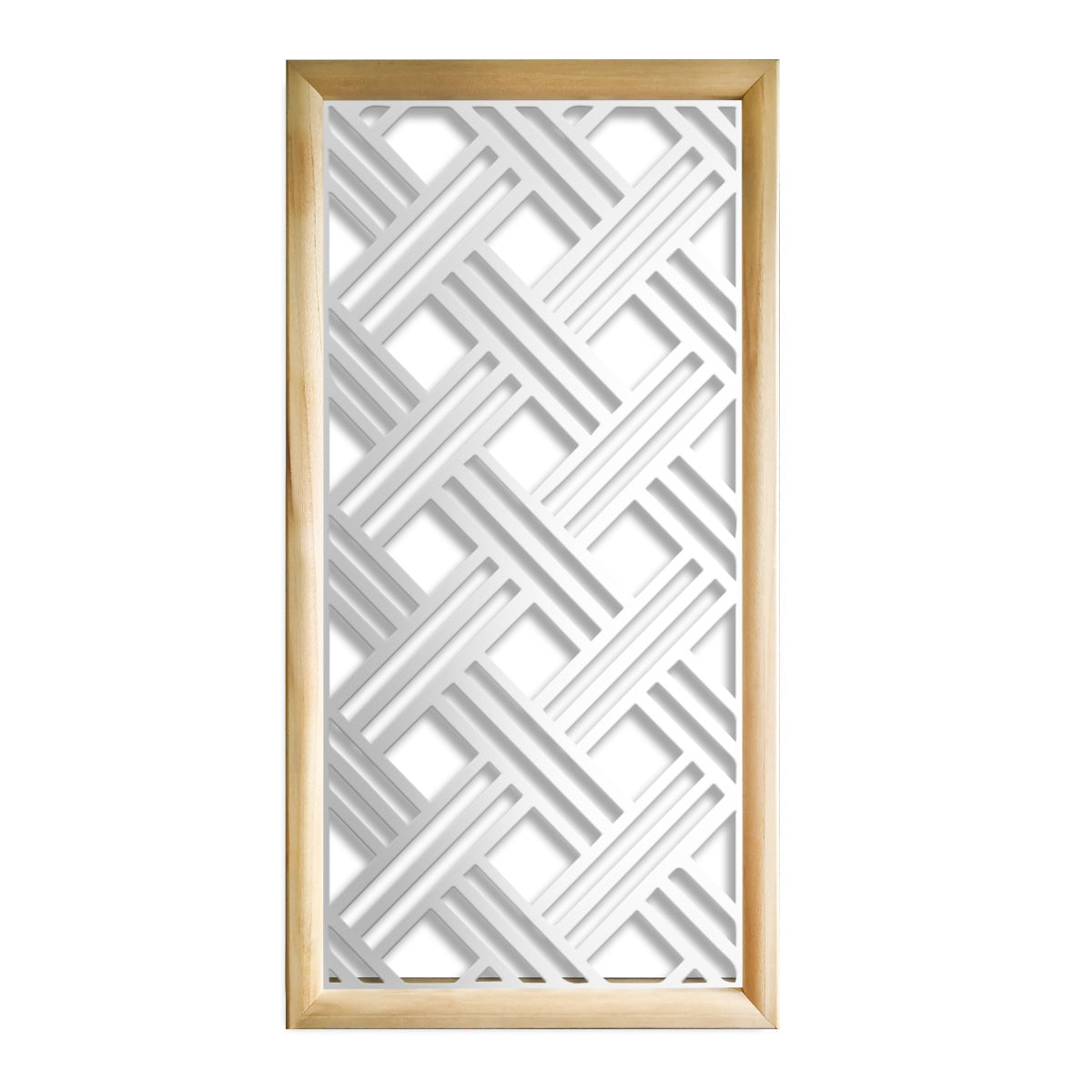 CLASSIC D - Moduli Decorativi in Legno e PVC Colore: bianco, Misura: 47x94 cm