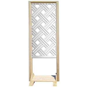 CLASSIC D - Separè - Paravento modulabile - 70x190cm - in Legno e PVC Colore: bianco