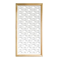 CLOUDS - Moduli Decorativi in Legno e PVC Misura: 47x94 cm, Colore: bianco