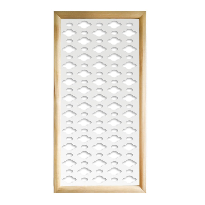 CLOUDS - Moduli Decorativi in Legno e PVC Misura: 47x94 cm, Colore: bianco