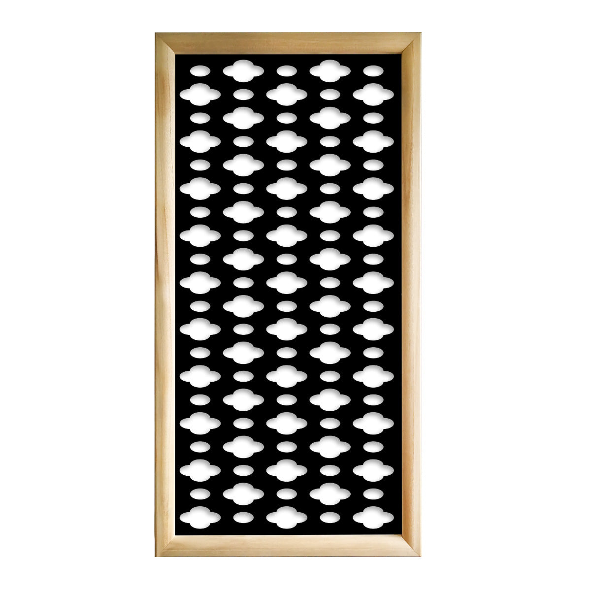 CLOUDS - Moduli Decorativi in Legno e PVC Colore: nero, Misura: 47x94 cm