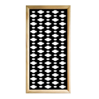 CLOUDS - Moduli Decorativi in Legno e PVC Colore: nero, Misura: 47x94 cm