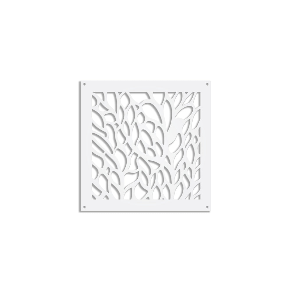 CODIUM - Pannello in PVC traforato - Parasole Misura: 48x48 cm, Colore: bianco