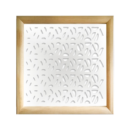 COFFEE - Moduli Decorativi in Legno e PVC Colore: bianco, Misura: 48x48 cm