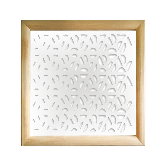 COFFEE - Moduli Decorativi in Legno e PVC Colore: bianco, Misura: 48x48 cm