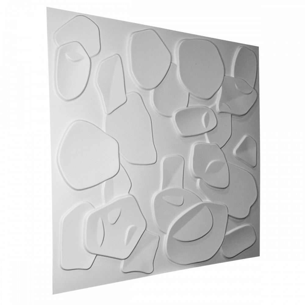 CORAL SEA bianco - Pannello parete in PVC a rilievo 3D - 50cmX50cm - 1 Pz