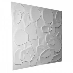 CORAL SEA bianco - Pannello parete in PVC a rilievo 3D - 50cmX50cm - 1 Pz