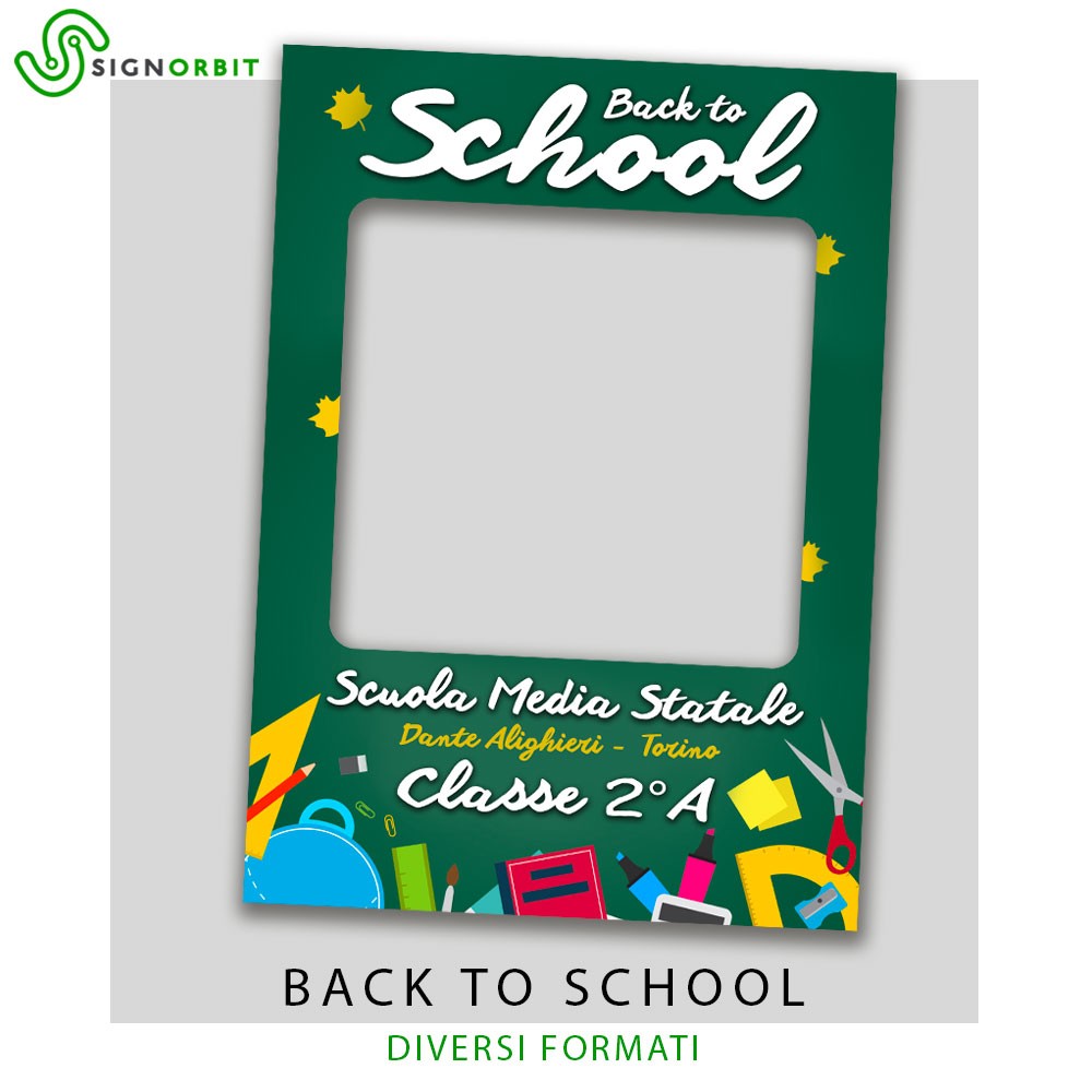 Cornice selfie Back to school Misura: 50x70 cm