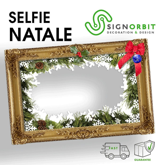 Cornice selfie NATALE Misura: 100x70 cm