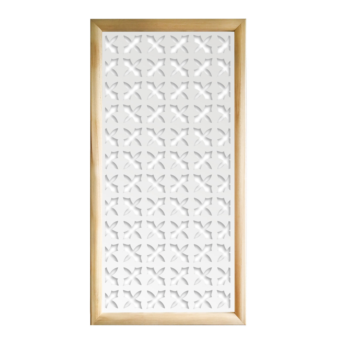 CRUSADES - Moduli Decorativi in Legno e PVC Misura: 47x94 cm, Colore: bianco