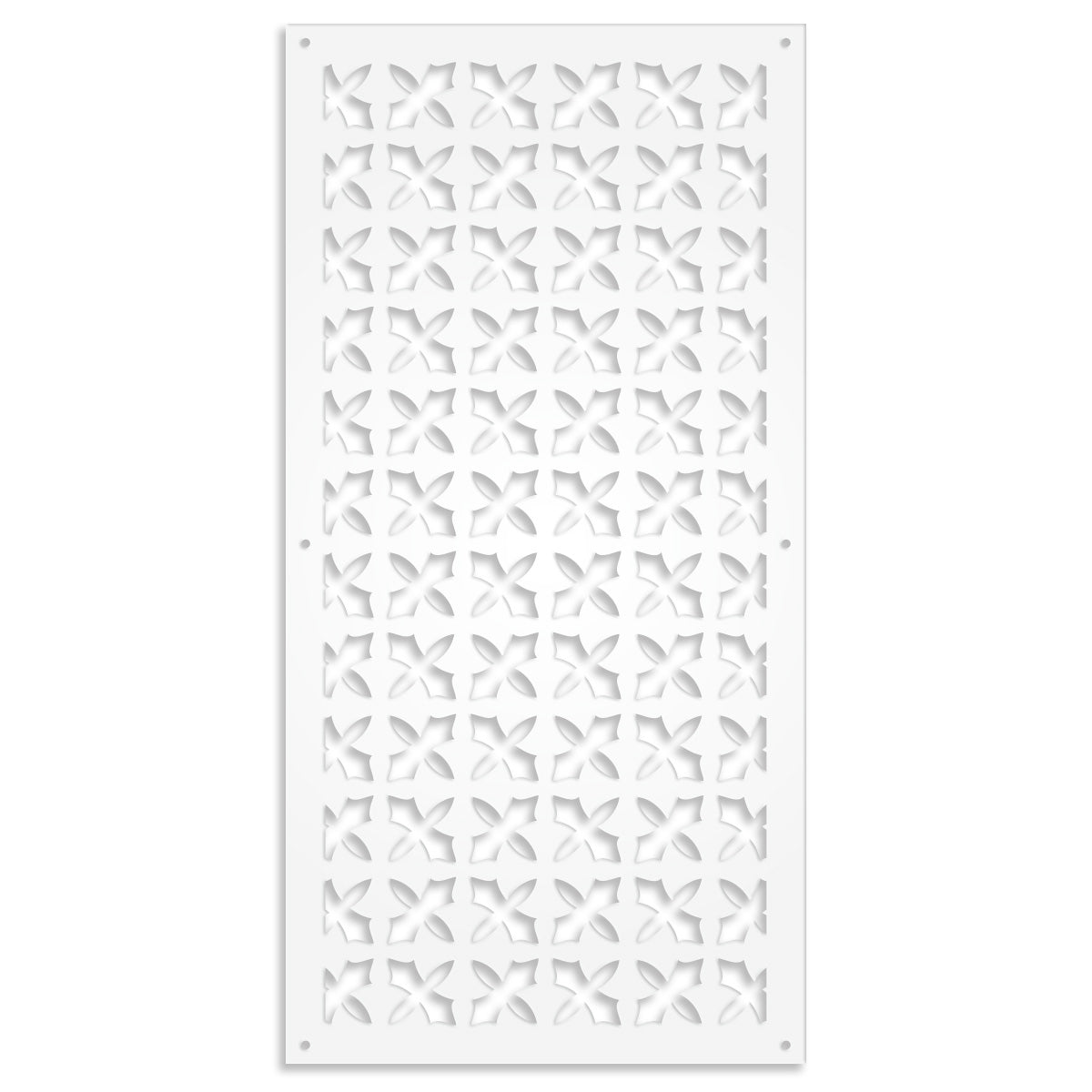 CRUSADES - Pannello in PVC traforato - Parasole Misura: 73x148 cm, Colore: bianco