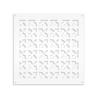 CRUSADES - Pannello in PVC traforato - Parasole Misura: 98x98 cm, Colore: bianco