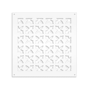 CRUSADES - Pannello in PVC traforato - Parasole Misura: 98x98 cm, Colore: bianco