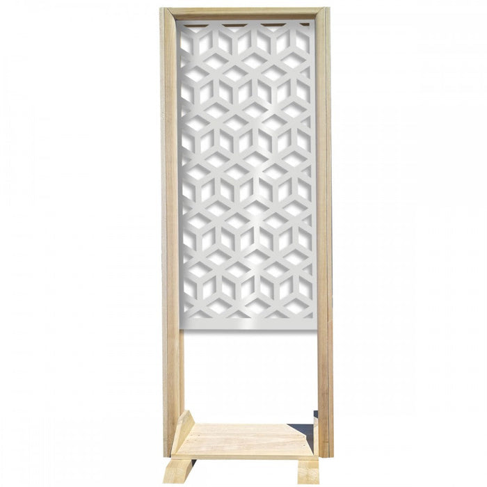 CUBO - Separè - Paravento modulabile - 70x190cm - in Legno e PVC Colore: bianco