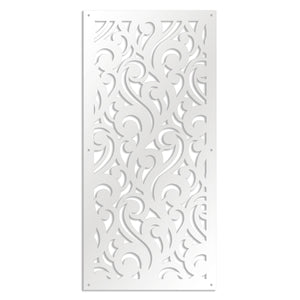 CURL - Pannello in PVC traforato - Parasole Misura: 47x94 cm, Colore: bianco