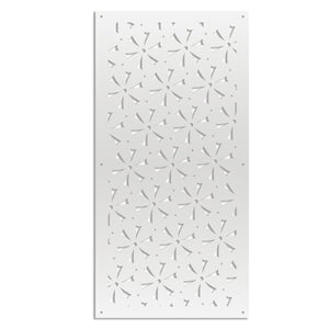 DAISY - Pannello in PVC traforato - Parasole Colore: bianco, Misura: 47x94 cm