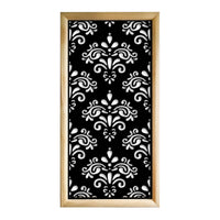 DAMASCO - Moduli Decorativi in Legno e PVC Misura: 73x148 cm, Colore: nero