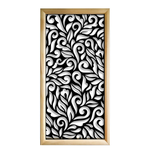 DECOR  - Moduli Decorativi in Legno e PVC Misura: 73x148 cm, Colore: nero